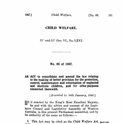 Child Welfare Act 1947